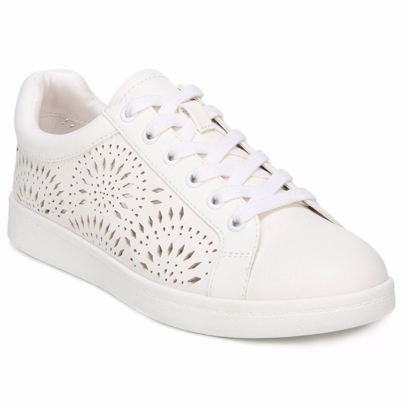 Sam Libby White Laser Cut Sneakers 95 M 